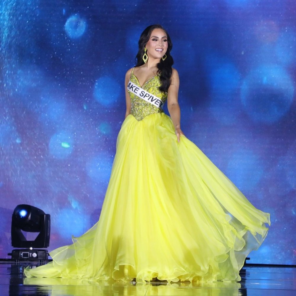 Yellow Sherri Hill Couture + Customized Earrings